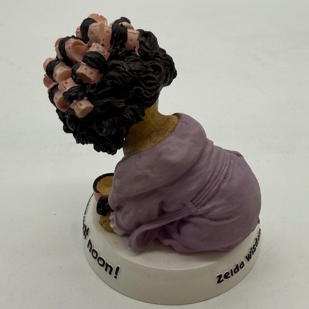 Zelda Wisdom Bulldog Bobblehead Im A Morning Person At Noon Figurine Purple Robe - Picture 9 of 12